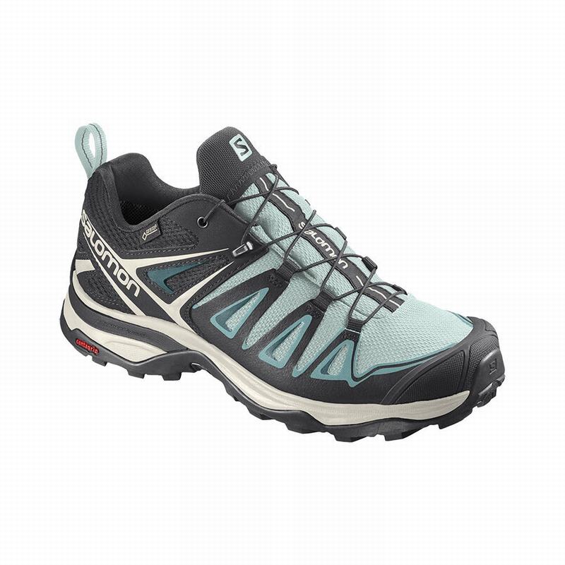 Chaussures De Randonnée Salomon Femme Turquoise - Salomon X ULTRA 3 GORE-TEX - France (7915-BSQTJ)